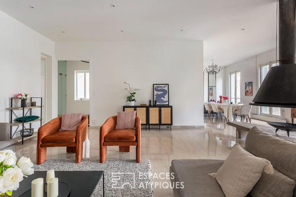 Appartement familial face au parc en dernier etage