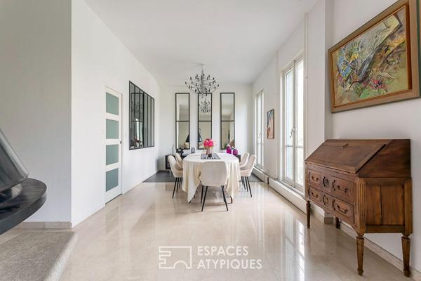 Appartement familial face au parc en dernier etage