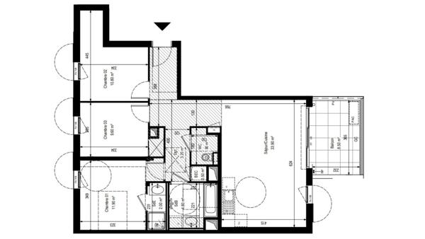 Appartement à vendre 4 pièces 79 m² Marseille 6