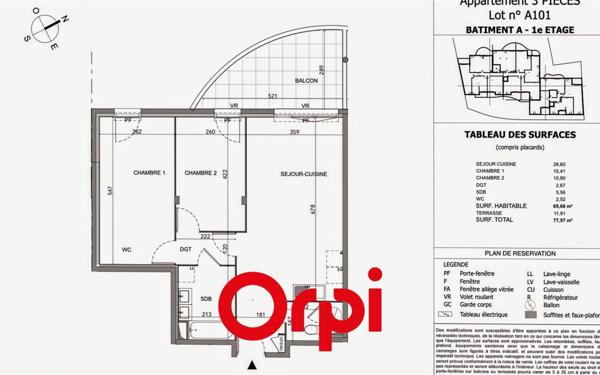 Appartement à vendre    3 pièces • 65,66 m2 La Seyne-sur-Mer