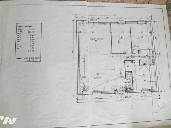 RUAUDIN, pavillon de plain-pied et ses 3 chambres.