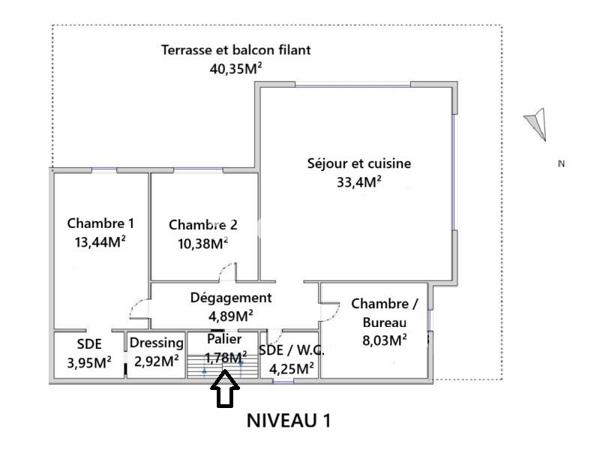 Appartement 5 pièces - 110 m²