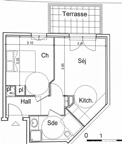 Appartement à vendre 2 pièces 37,94 m² Saint-Laurent-du-Var