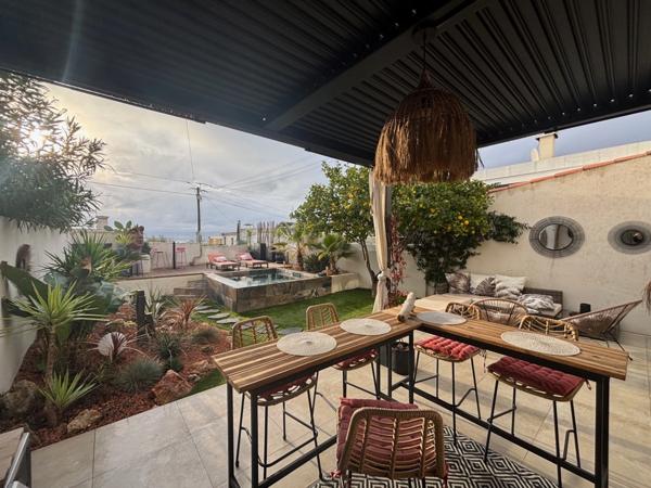 BALARUC-LES-BAINS (34), A VENDRE MAISON P4 DE 107 m2, TERRAIN 262m2, PISCINE, VUE SUR L'ETANG DE THAU