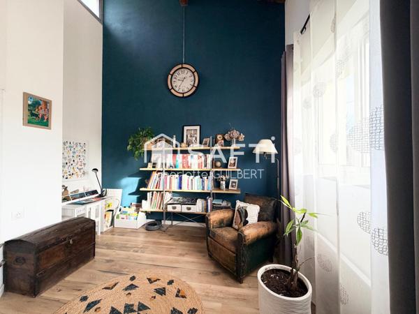 Maison d'architecte avec 3 chambres et bureau