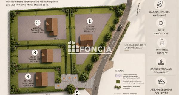 À vendre Terrain 1144 m² - Fresne-le-plan 76520