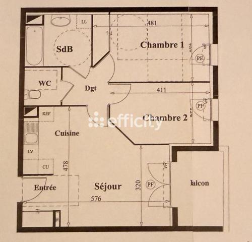 Appartement
         3 pièces
        - 57 m² 240 000 € *