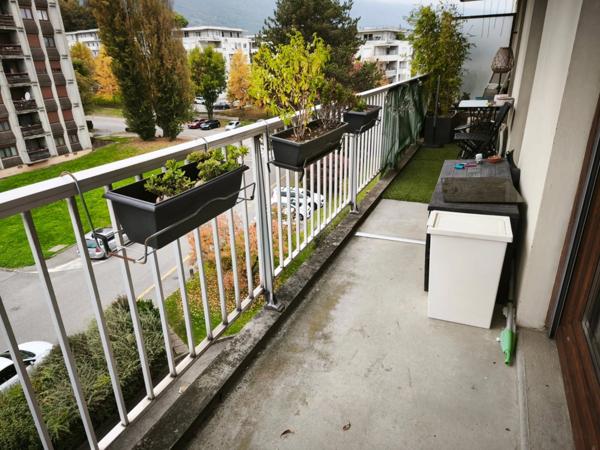 la motte servolex appartement 3 pièces 66 m2 env, balcon, cave