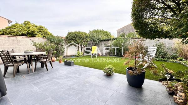 BORDEAUX-CAUDERAN : Maison contemporaine de 125 m², 3 chambres, bureau, jardin et garage