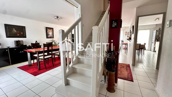 BORDEAUX-CAUDERAN : Maison contemporaine de 125 m², 3 chambres, bureau, jardin et garage