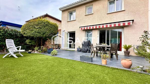 BORDEAUX-CAUDERAN : Maison contemporaine de 125 m², 3 chambres, bureau, jardin et garage
