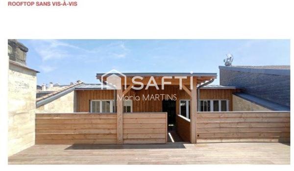 BORDEAUX SINT MICHEL - INVESTISSEMENT LOCATIF CONVENTIONNE ANAH - DERNIER ETAGE - ROOFTOP 43M²