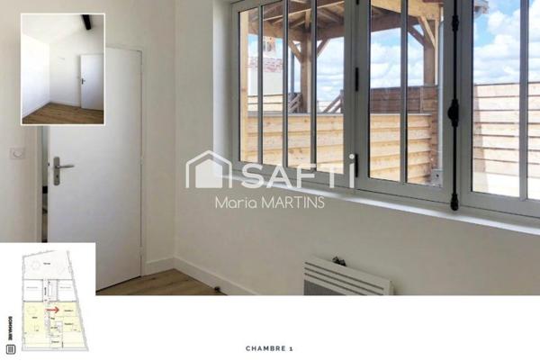 BORDEAUX SINT MICHEL - INVESTISSEMENT LOCATIF CONVENTIONNE ANAH - DERNIER ETAGE - ROOFTOP 43M²