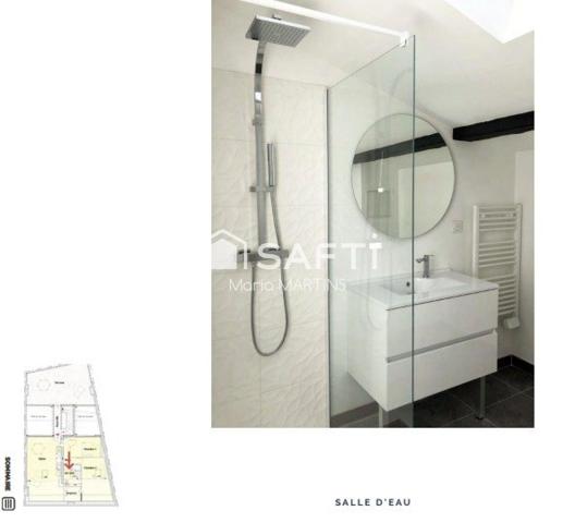 BORDEAUX SINT MICHEL - INVESTISSEMENT LOCATIF CONVENTIONNE ANAH - DERNIER ETAGE - ROOFTOP 43M²