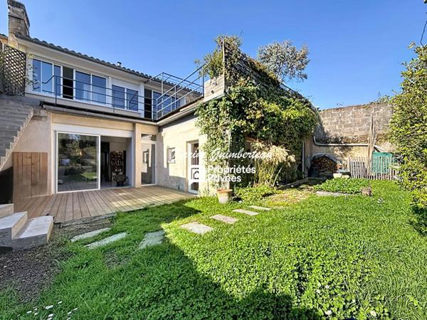 Maison de ville avec garage + jardin Libourne-centre