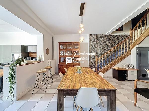 Maison de ville avec garage + jardin Libourne-centre