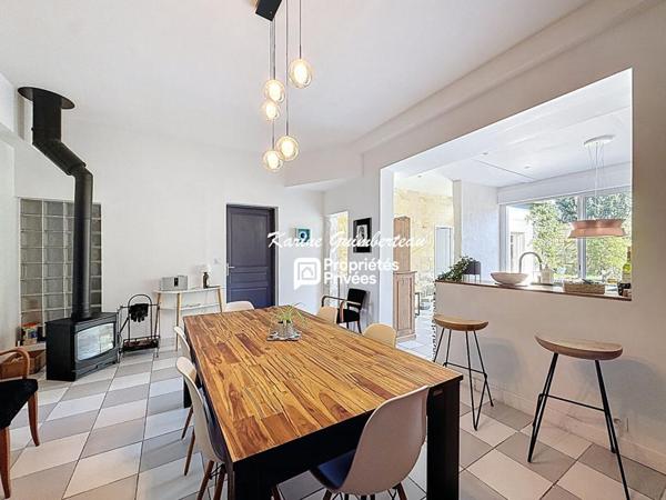 Maison de ville avec garage + jardin Libourne-centre