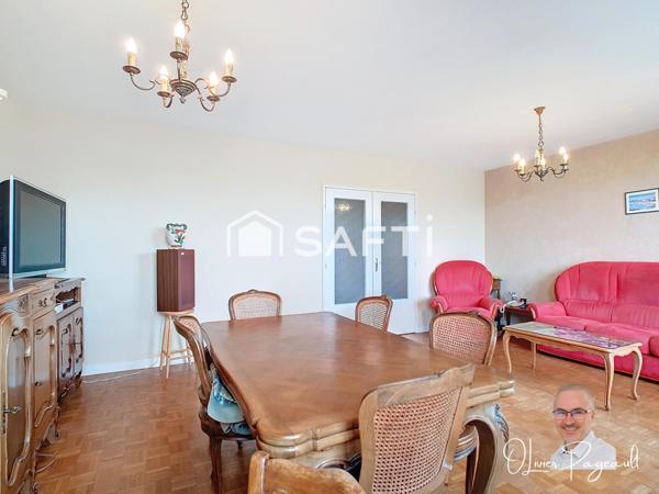 T3 bis traversant avec balcon sans vis-à-vis