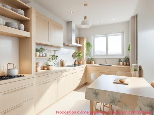 T3 bis traversant avec balcon sans vis-à-vis