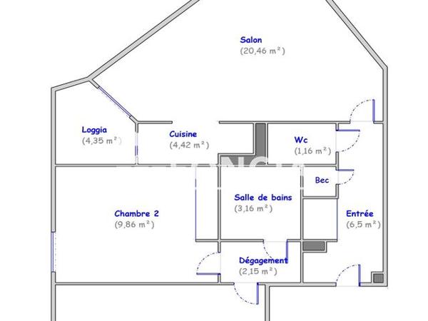 À vendre Appartement 3 pièces 60.72 m² - Bois-colombes 92270