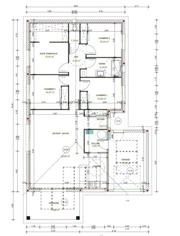 Plain pieds avec garage