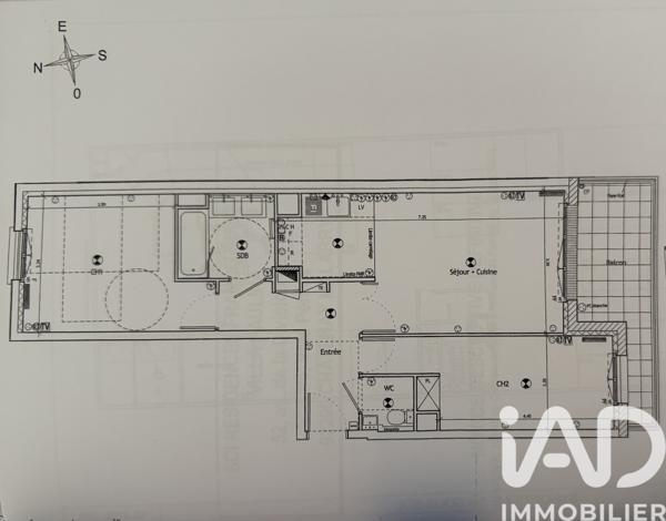 Appartement à vendre 3 pièces 62,36 m² Châtenay-Malabry