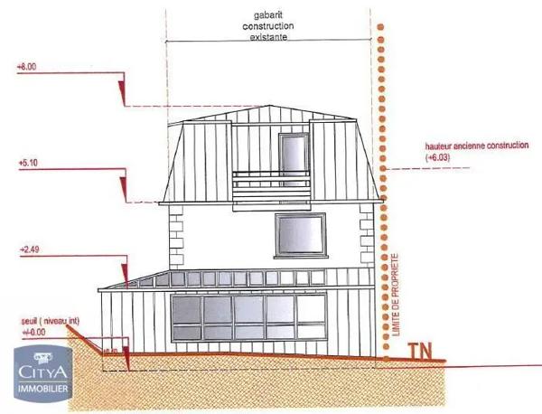 Maison à vendre 2 pièces 43.83m² Villers-sur-Mer (14640)