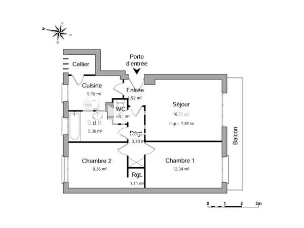 Location Appartement 3 pièces 56.78 m² - 5 A 11 AVENUE DE ROBINSON Chatenay Malabry 92290