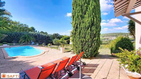 Maison T5 en campagne avec piscine et vue dégagée