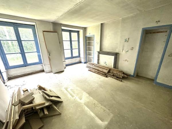 Château du XVIIIe siècle partiellement réhabilité, disposant d’un parc boisé de 2 hectares et d’une dépendance déjà réhabilitée.