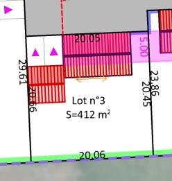 Achat terrain près de GEMOZAC - 412 m² - 39 200 €