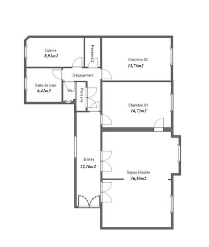 Magnifique 4 pièces de 106m² avec chambre de bonne