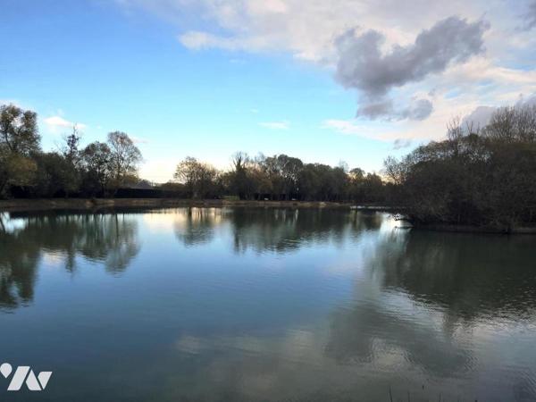 10 min de Château-Gontier. Une longère + un gîte. Terrain de 3.3ha avec plan d'eau de 12.400m².