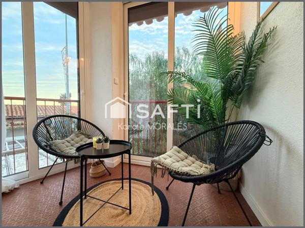 ARGELES-SUR-MER, LE RACOU, BEAU T2, CAVE ET PLACE DE PARKING