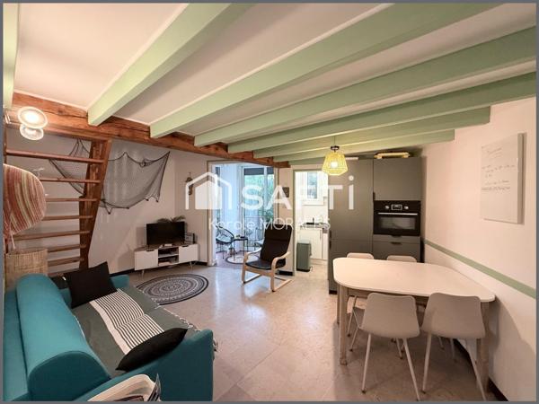 ARGELES-SUR-MER, LE RACOU, BEAU T2, CAVE ET PLACE DE PARKING