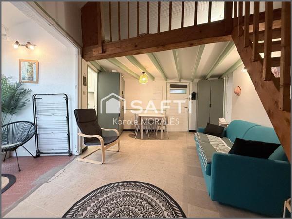 ARGELES-SUR-MER, LE RACOU, BEAU T2, CAVE ET PLACE DE PARKING