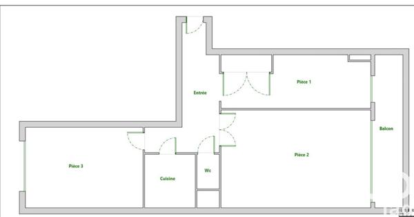 Apartment for sale 2 rooms 56 m² Paris 11