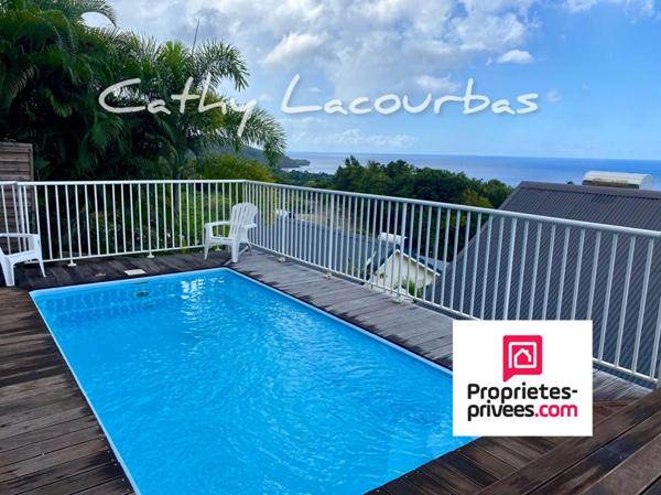 Superbe Appartement T3 Duplex, vue exceptionnelle mer, piscine - Bouillante