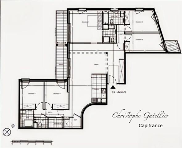 Appartement de prestige 136 m² – 5 chambres – Résidence 2022 – Bellevue – Gare à pied – Terrasse/Balcon – Double parking