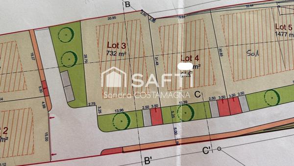 Terrain plat viabilisé
