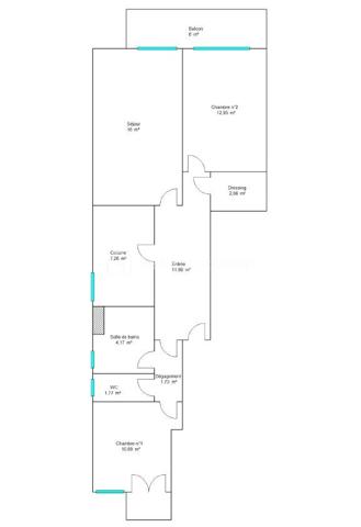 Appartement de 71 m²