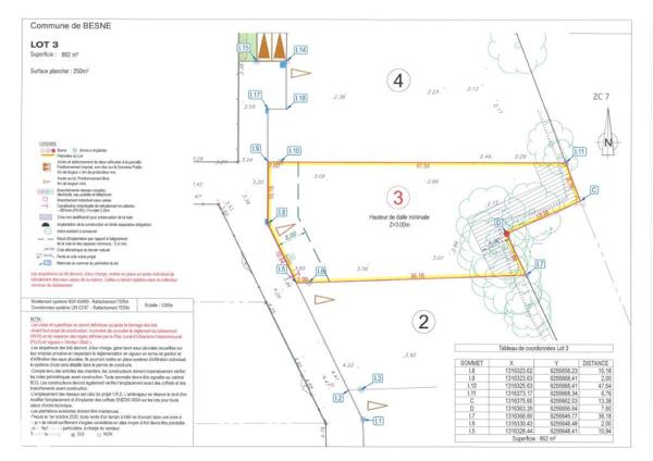 BESNE - Centre / Terrains à bâtir viabilisés / LIBRE DE CONSTRUCTEUR