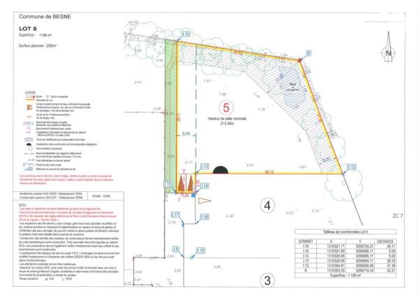BESNE - Centre / Terrains à bâtir viabilisés / LIBRE DE CONSTRUCTEUR