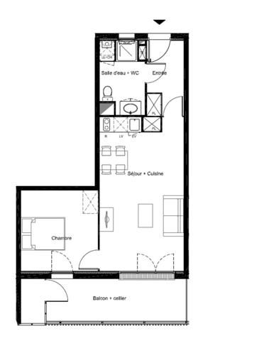 Appartement à vendre 2 pièces FLOIRAC (33)