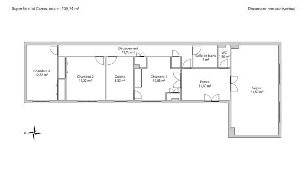 Appartement Paris 7e - RUE DE L'UNIVERSITÉ