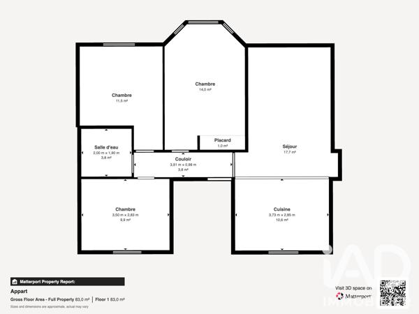 Appartement à vendre 4 pièces 72 m² Brest