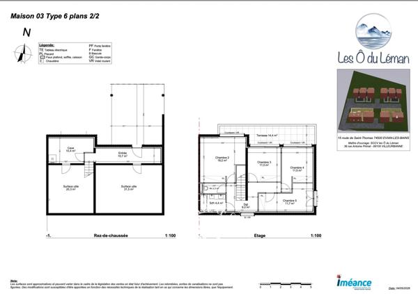 Évian-les-Bains, Maison 5 Chambres -  137 m² à vendre