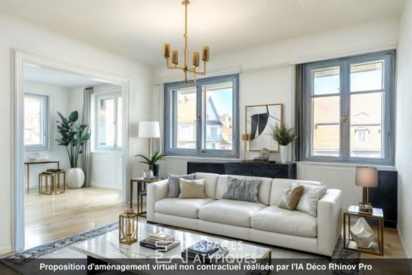 Appartement à rénover quartier de l’Orangerie avec garage et balcon