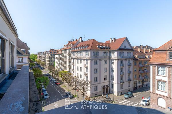 Appartement à rénover quartier de l’Orangerie avec garage et balcon