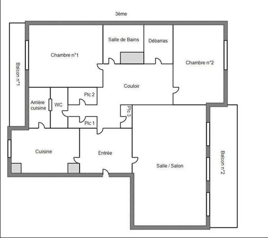 Appartement  4 pièce(s)